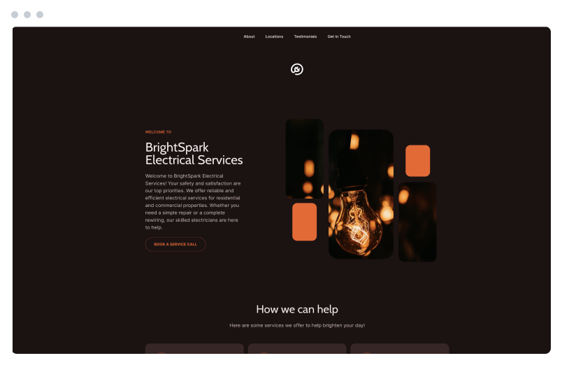 Stand out with a simple electrician website