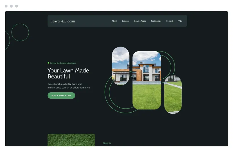 Stand out with a simple landscaper website