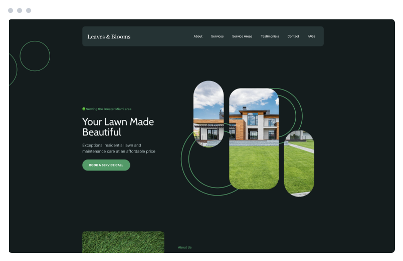 Stand out with a simple landscaper website