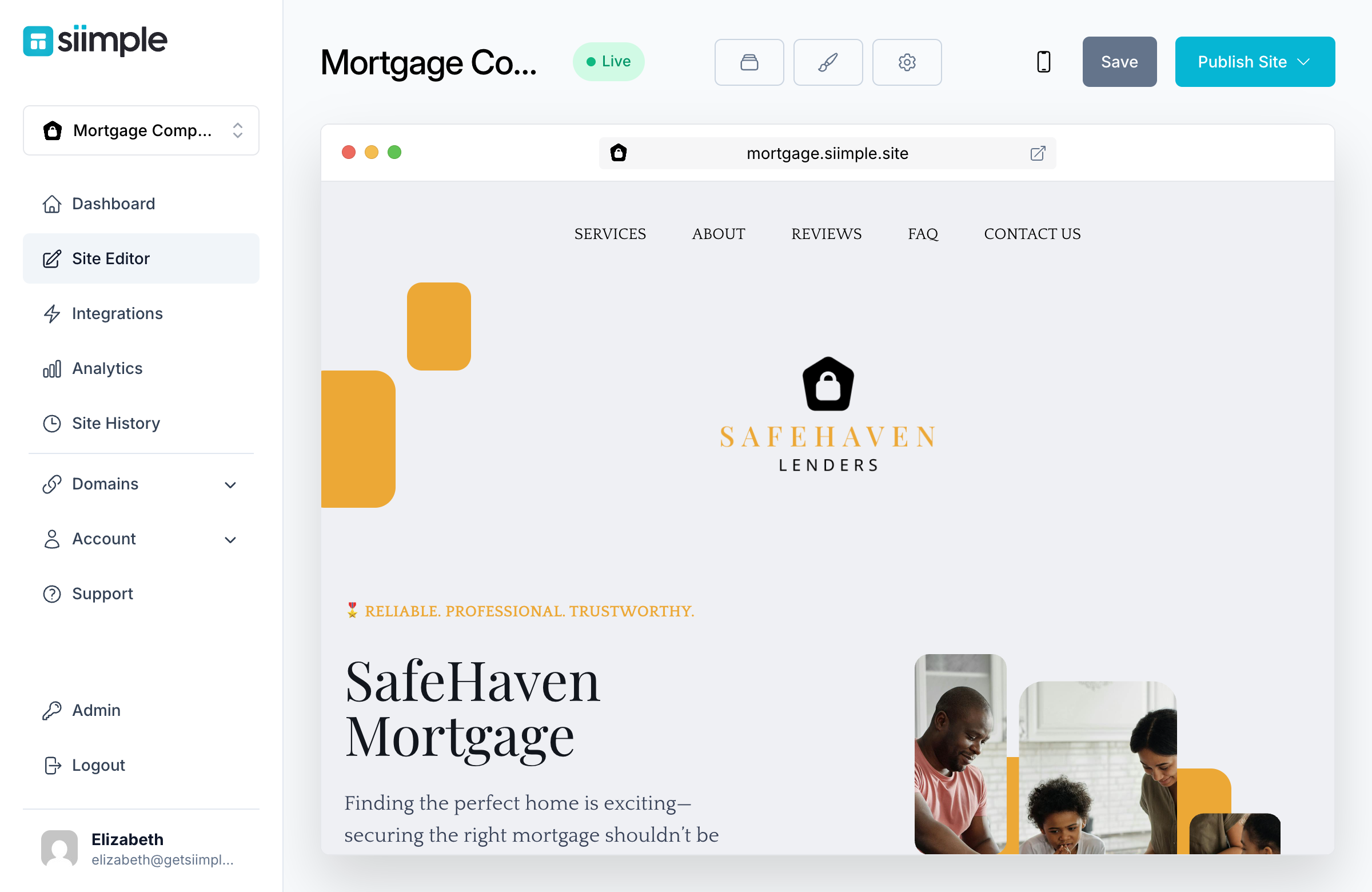 Create a Simple Mortgage Company Website