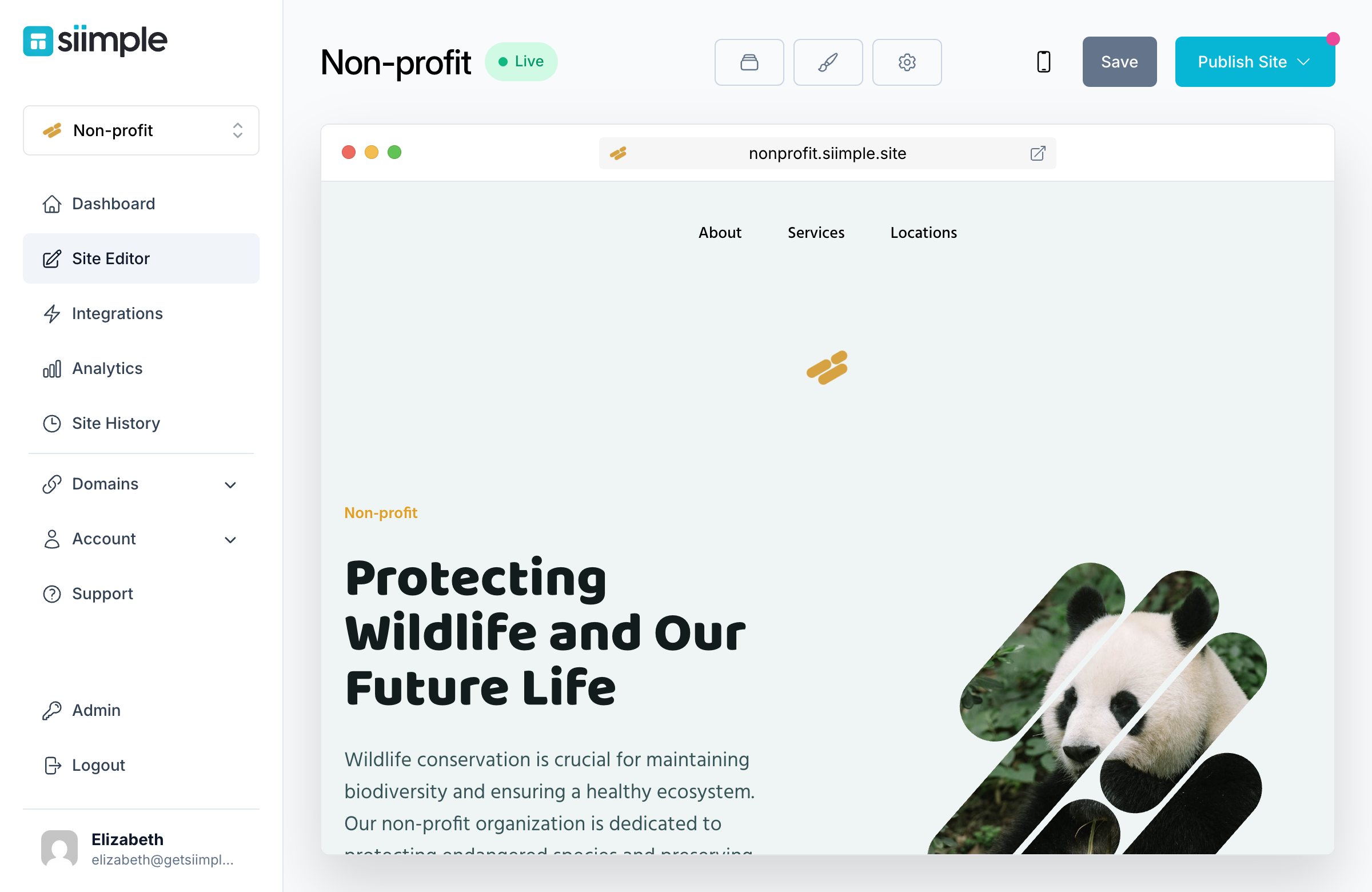 Create a Simple Nonprofit Website