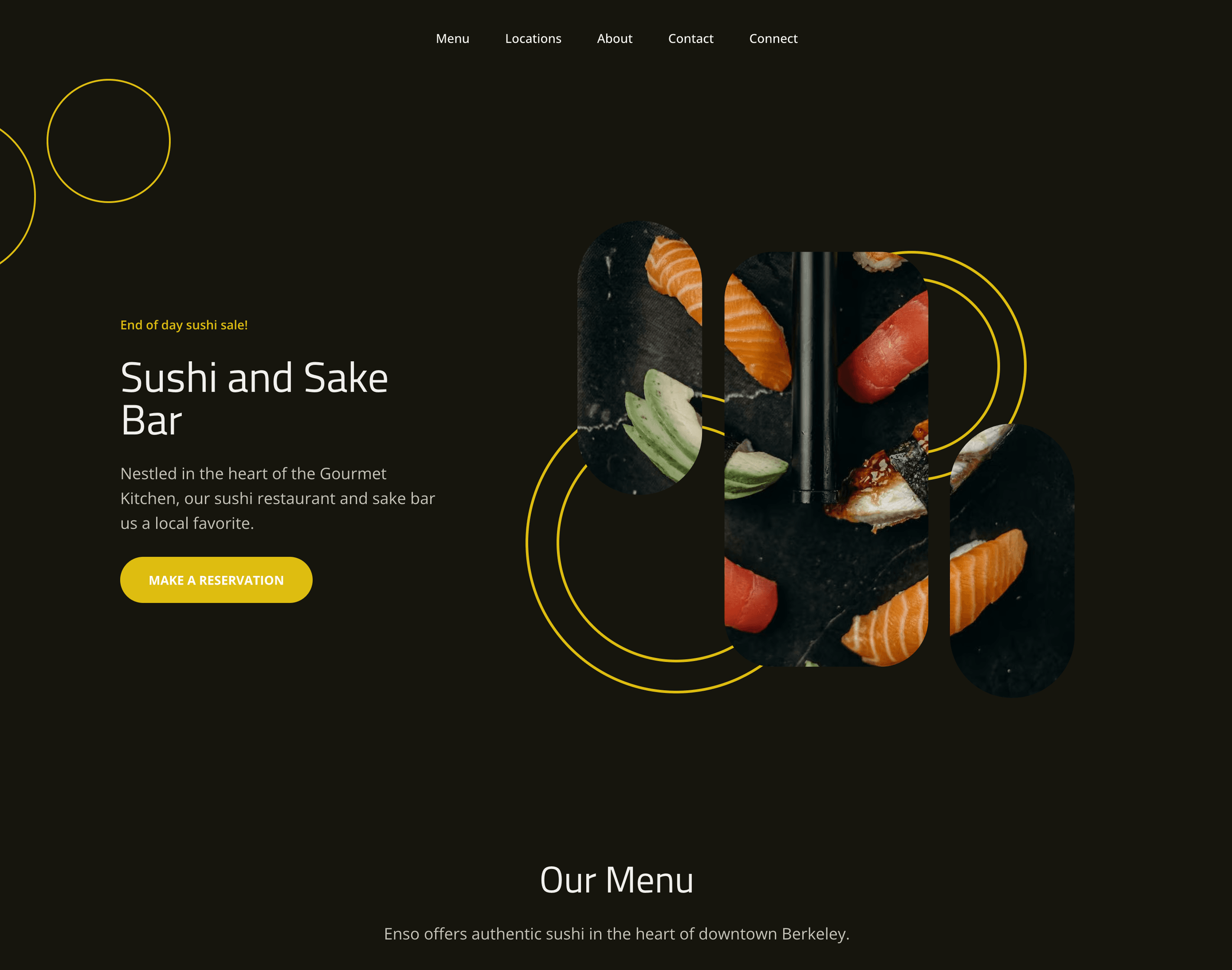 Stand out with a simple restaurant website