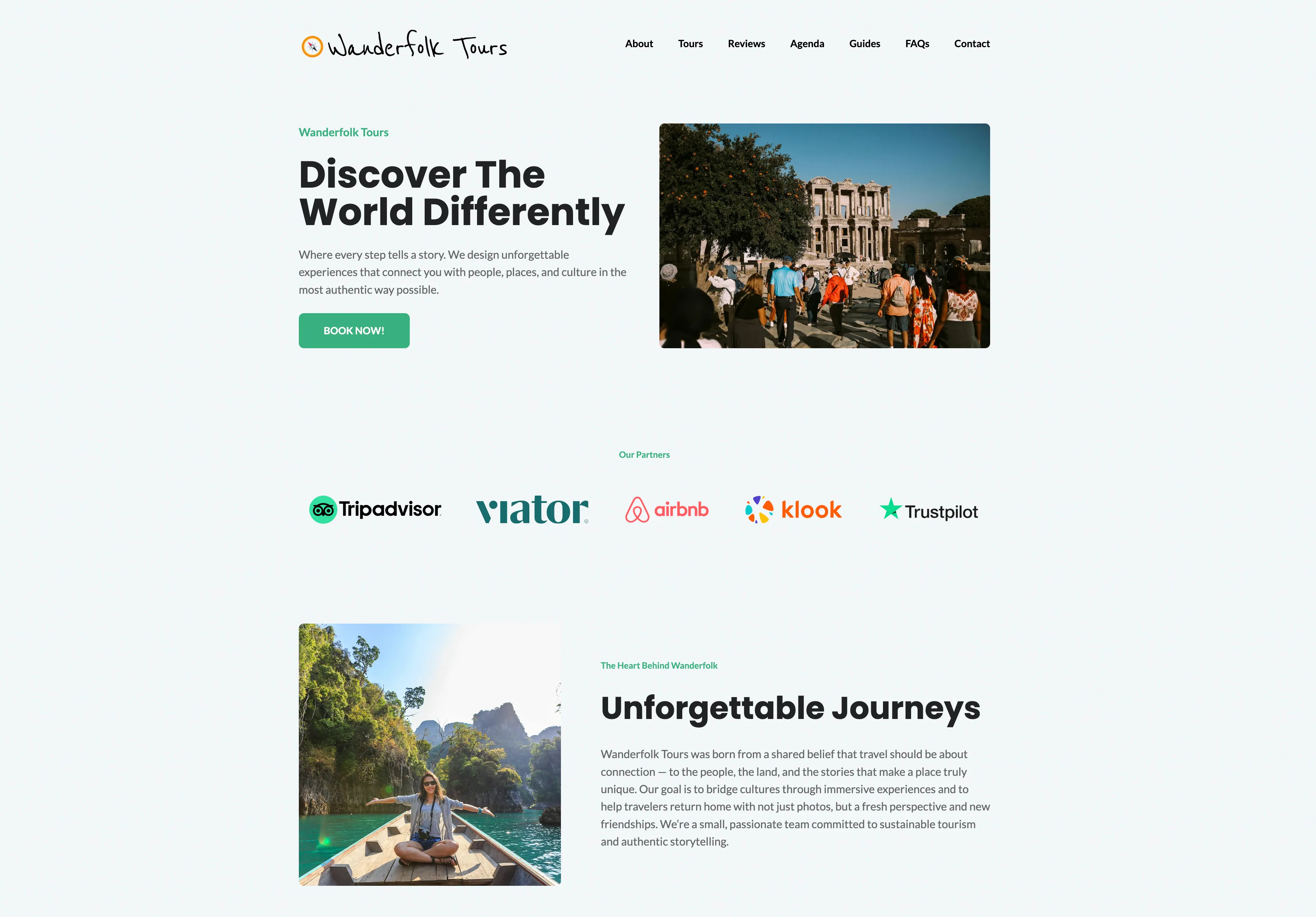 Stand out in your destination with a simple, stunning website